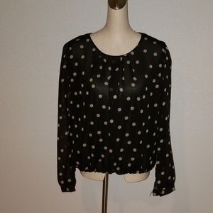 Balloon hemmed blouse